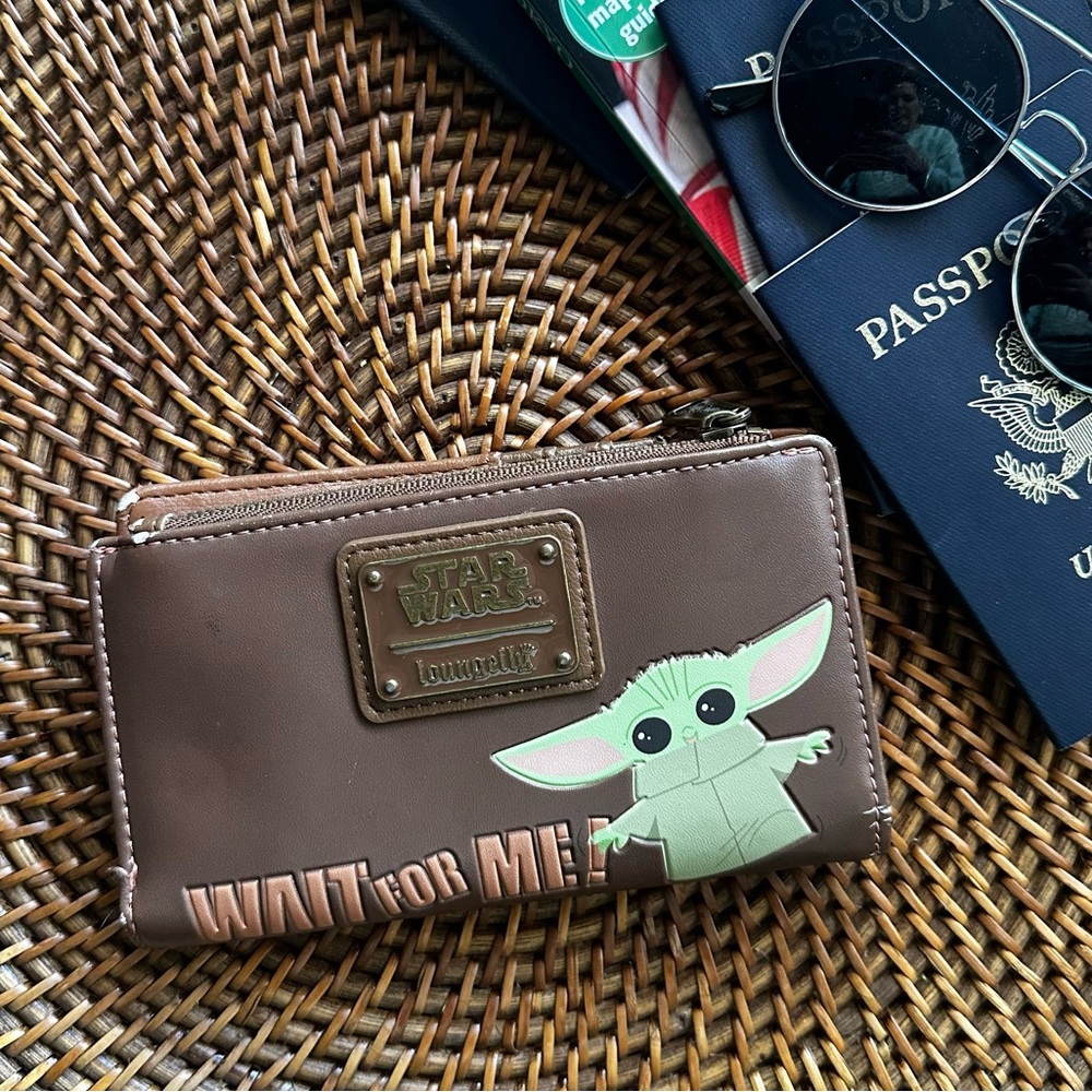 Star Wars Loungefly Vegan The Chid “Wait for Me” Bifold Wallet